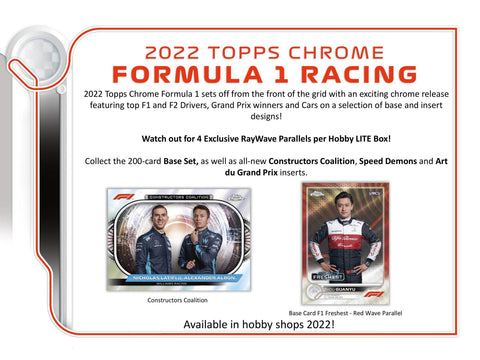 2022 Topps Chrome F1 Formula 1 Hobby Lite