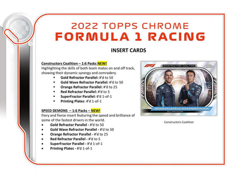 2022 Topps Chrome F1 Formula 1 Hobby Lite
