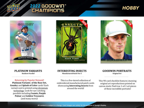2022 Upper Deck Goodwin Champions Hobby