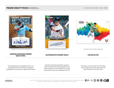 2022 Panini Prizm Draft Picks Baseball Hobby