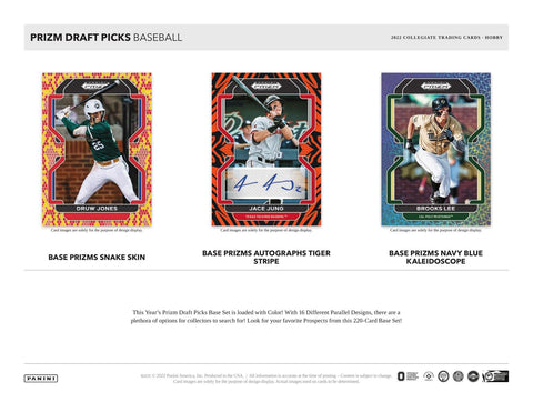 2022 Panini Prizm Draft Picks Baseball Hobby