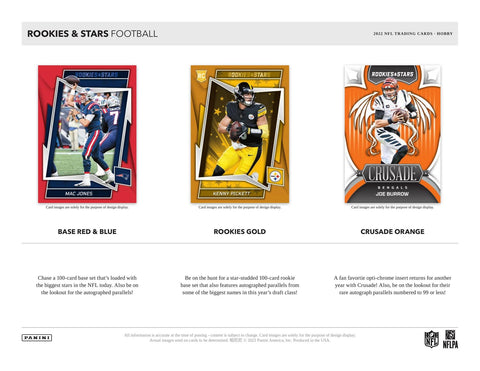 2022 Panini Rookies & Stars Football Hobby