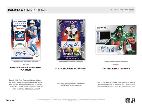 2022 Panini Rookies & Stars Football Hobby