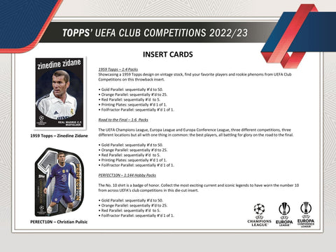2022/23 Topps UEFA Club Competitions Soccer Hobby Box