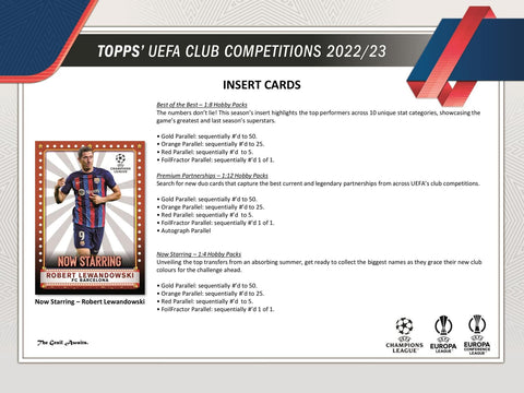 2022/23 Topps UEFA Club Competitions Soccer Hobby Box