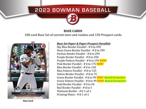 2023 Bowman Baseball 6-Pack Blaster