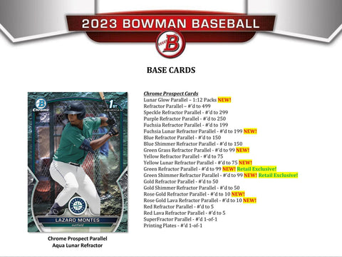 2023 Bowman Baseball 6-Pack Blaster