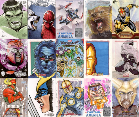 2023 Hit Parade Marvel Sketch Card Premium Edition Series 2 Hobby - Captain America
