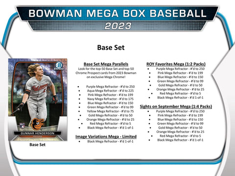 2023 Bowman Baseball Mega