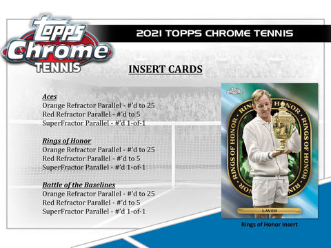 2021 Topps Chrome Tennis Hobby LITE