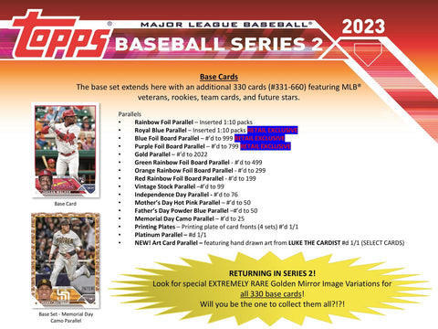 2023 Topps Series 2 Baseball Retail 24-Pack