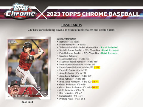 2023 Topps Chrome Baseball 8-Pack Blaster