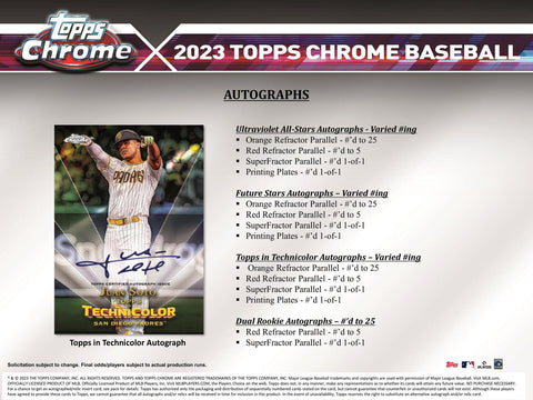 2023 Topps Chrome Baseball 8-Pack Blaster