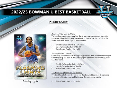 2022/23 Bowman University's Best Basketball Hobby