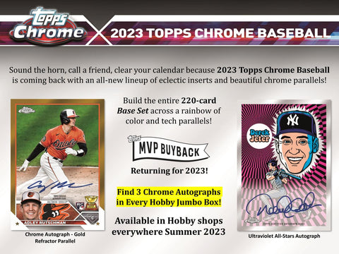 2023 Topps Chrome Baseball Hobby Jumbo
