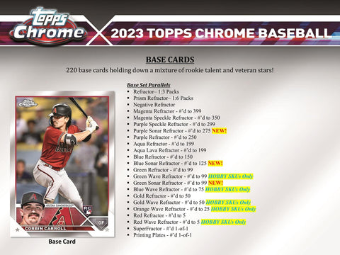 2023 Topps Chrome Baseball Hobby Jumbo