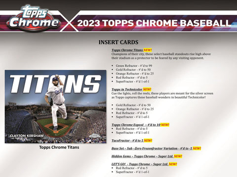 2023 Topps Chrome Baseball Hobby Jumbo