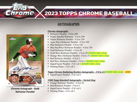 2023 Topps Chrome Baseball Hobby Jumbo