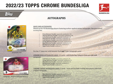 2022/23 Topps Chrome Bundesliga Soccer Hobby