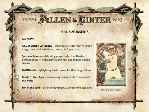 2023 Topps Allen & Ginter Baseball Hobby 12-Box