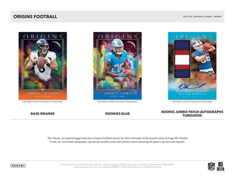 2023 Panini Origins Football Hobby