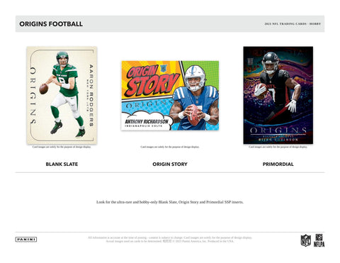 2023 Panini Origins Football Hobby