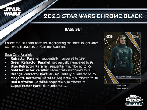 Star Wars Chrome Black Hobby (Topps 2023)