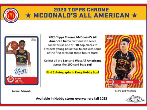 2023 Topps McDonald's All American Chrome Basketball Hobby