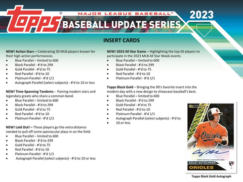 2023 Topps Update Series Baseball 7-Pack Blaster (Commemorative Relic Card!)
