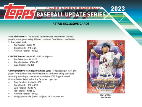 2023 Topps Update Series Baseball 7-Pack Blaster (Commemorative Relic Card!)