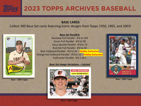 2023 Topps Archives Baseball Hobby