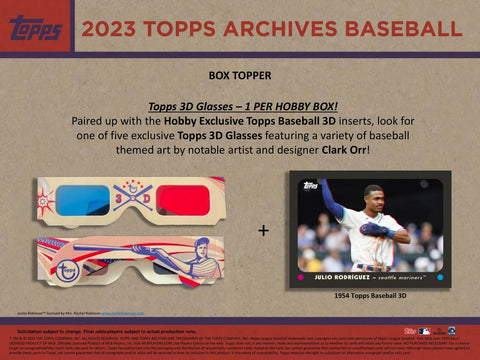 2023 Topps Archives Baseball Hobby