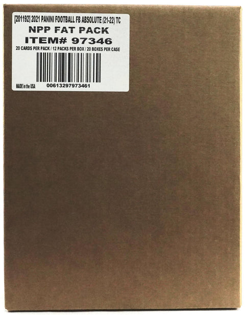 2021 Panini Absolute Football Jumbo Value 12-Pack