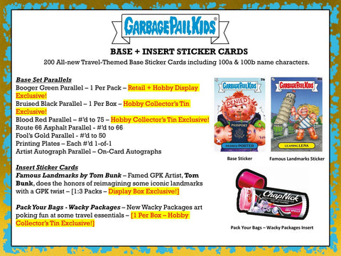 Garbage Pail Kids GPK Goes on Vacation Series 1 Hobby (Topps 2023)