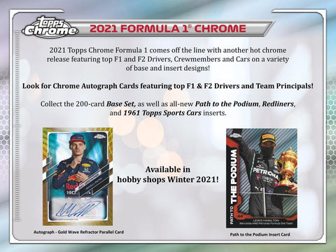 2021 Topps Chrome F1 Formula 1 Racing Hobby