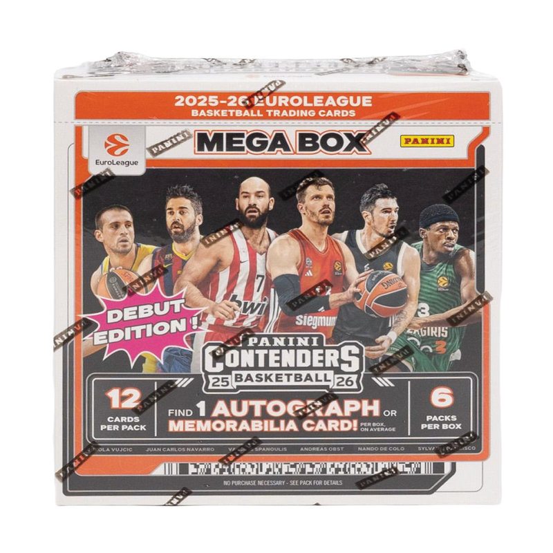 #9 2025/26 Panini Contenders Euroloeague Basketball Mega Hobby Box and Case