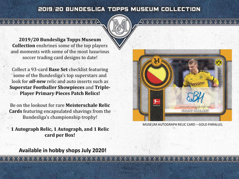 2019/20 Topps Bundesliga Museum Collection Soccer Hobby