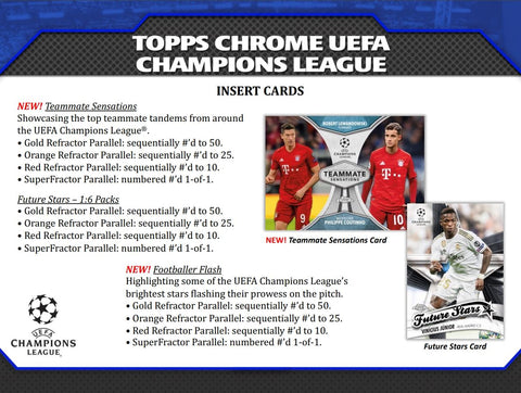 2019/20 Topps Chrome UEFA Champions League Soccer Hobby