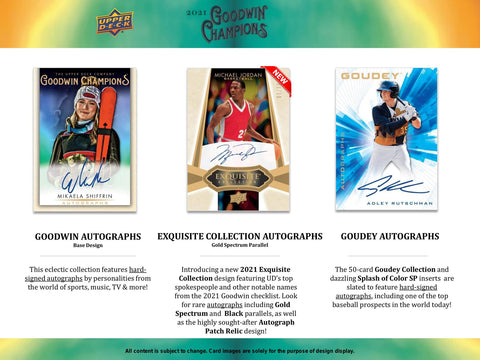 2021 Upper Deck Goodwin Champions CDD Exclusive Hobby