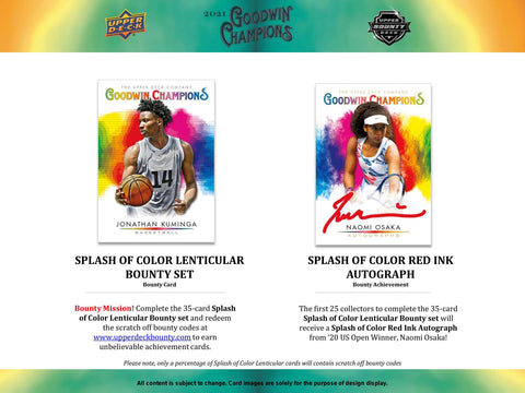 2021 Upper Deck Goodwin Champions CDD Exclusive Hobby