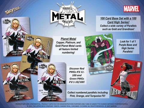 Marvel Spider-Man Metal Universe Trading Cards (Upper Deck 2021)