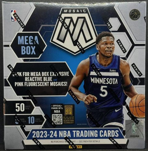 2023/24 Panini Mosaic Basketball Mega (Blue & Pink Mosaics!)