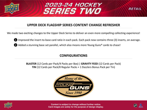 2023/24 Upper Deck Series 2 Hockey 4-Pack Blaster