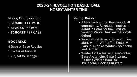 2023/24 Panini Revolution Basketball Winter Tin