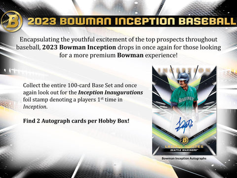 2023 Bowman Inception Baseball Hobby