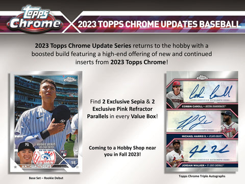 2023 Topps Chrome Update Series Baseball 7-Pack Blaster