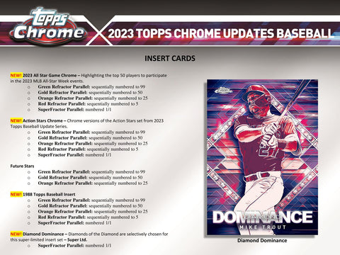 2023 Topps Chrome Update Series Baseball 7-Pack Blaster