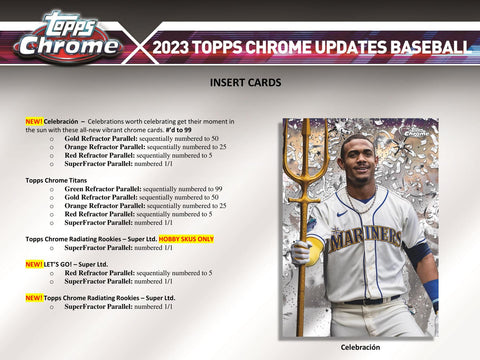 2023 Topps Chrome Update Series Baseball 7-Pack Blaster