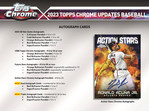 2023 Topps Chrome Update Series Baseball 7-Pack Blaster