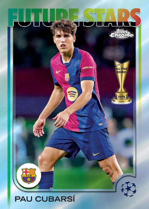 2024/25 Topps Chrome UEFA Club Competitions Soccer 7-Pack Blaster